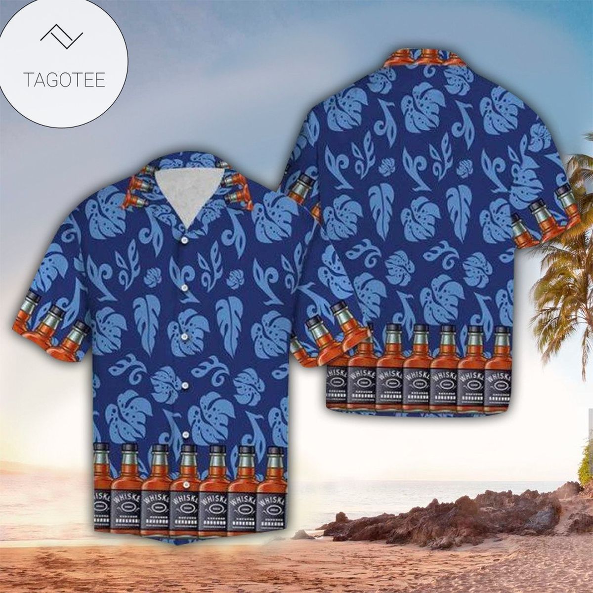 Whiskey Hawaiian Shirt Whiskey Lover Gifts