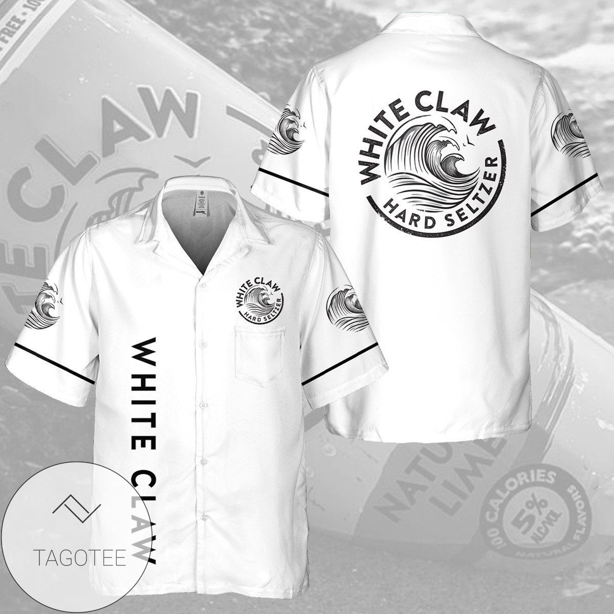 White Claw Hard Seltzer Hawaiian Shirt