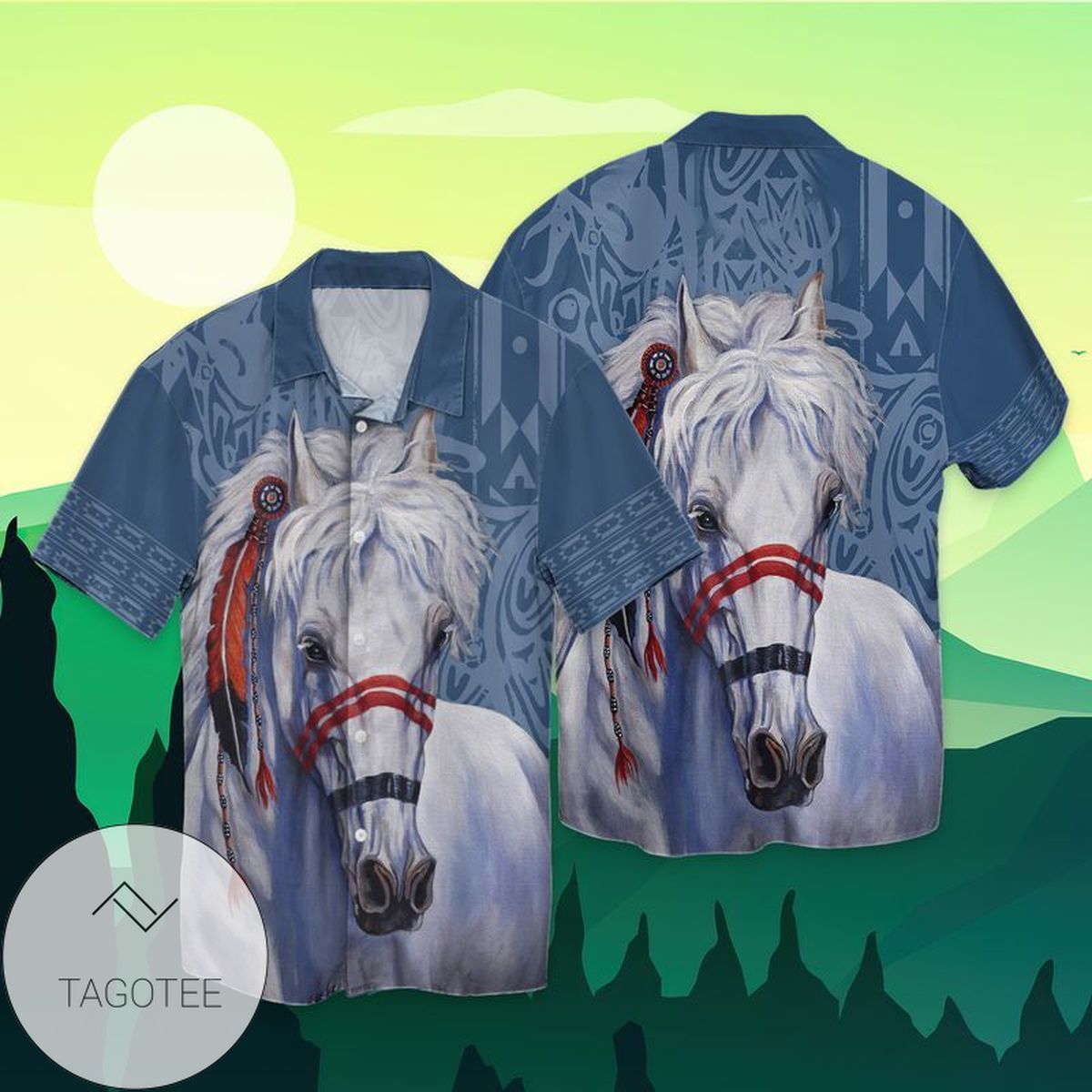 White Rooster Hawaiian Shirt