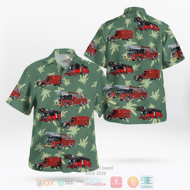 Whitefield Fire Department Whitefield New Hampshire Aloha Shirt