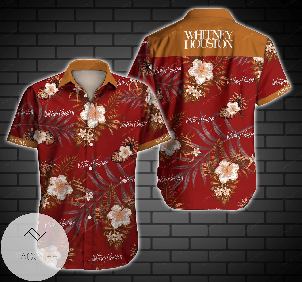 Whitney Houston Hawaiian Shirt