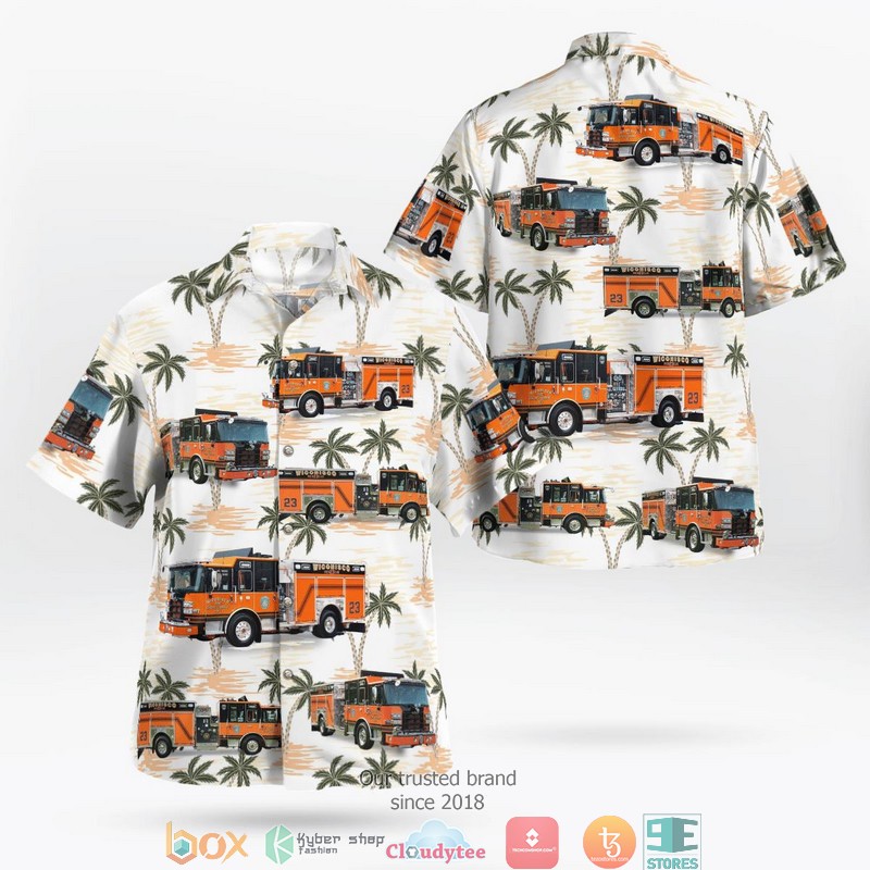 Wichita Fire Department Kansas Ladder Hawaiian shirt