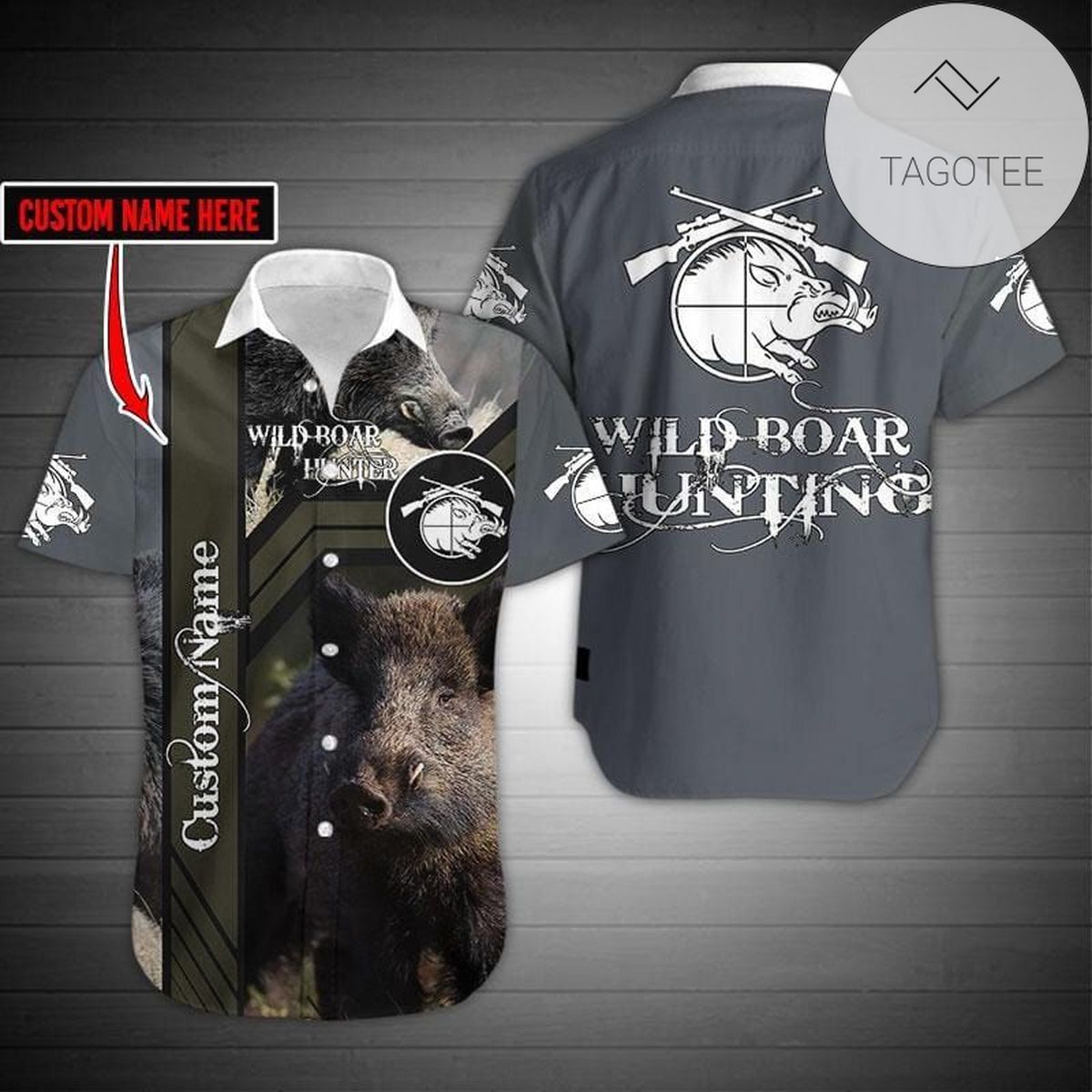 Wild Boar Hunter Custom Name 2022 Authentic Hawaiian Shirts #kv