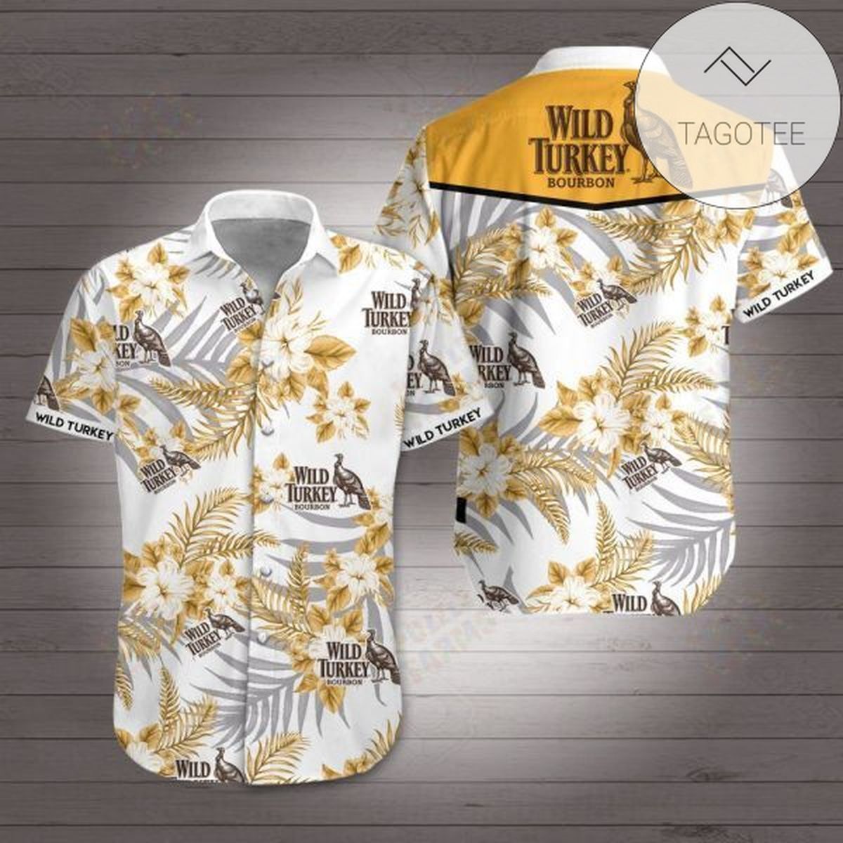 Wild Turkey All Over Print 3D Hawaiian Shirt – White