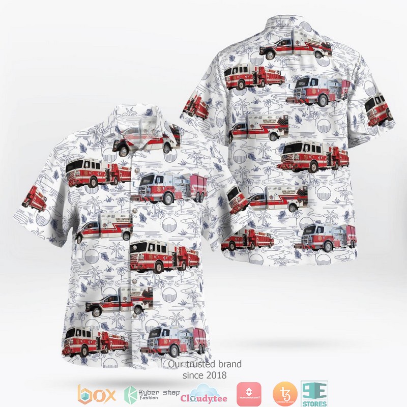 Wilkes Barre Township Fire Department Hawaiian Shirt