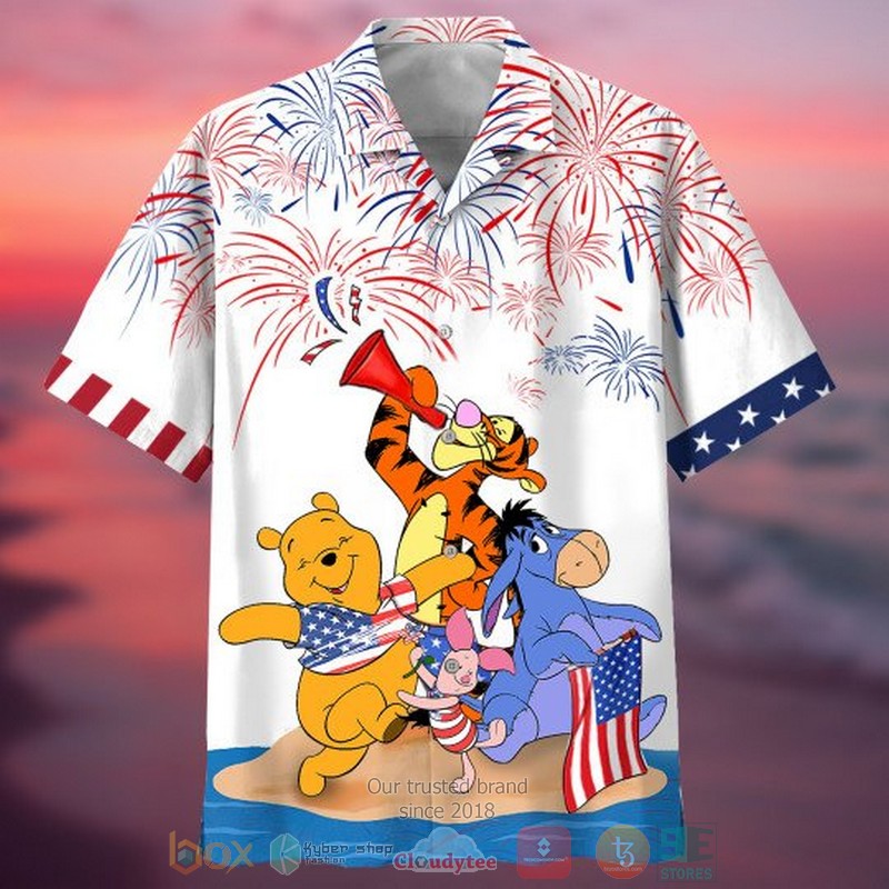 Winnetka Illinois Winnetka Fire Department Station 28 4th Of July Hawaiian Shirt