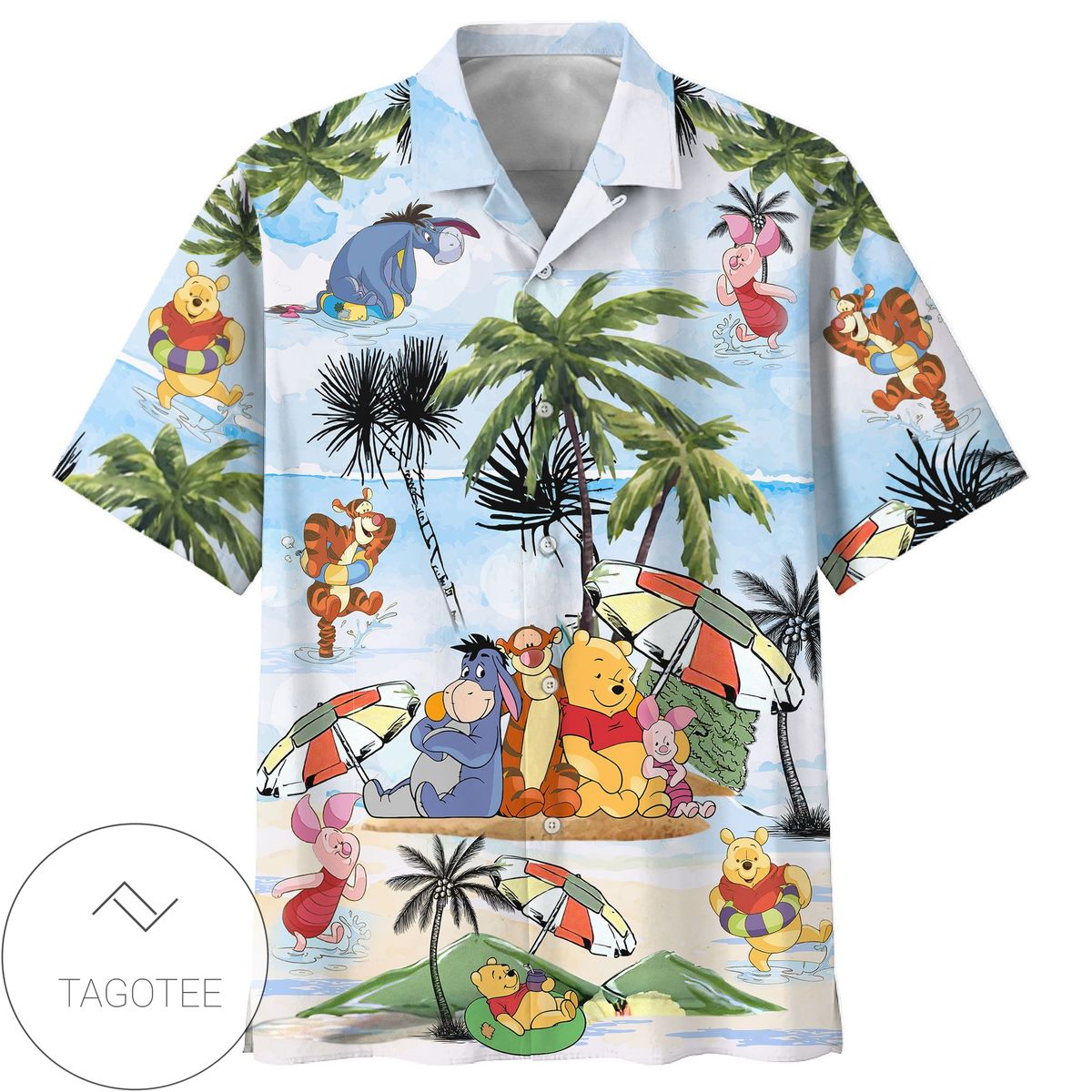 Winnie The Pooh Hawaii 3d Tshirt