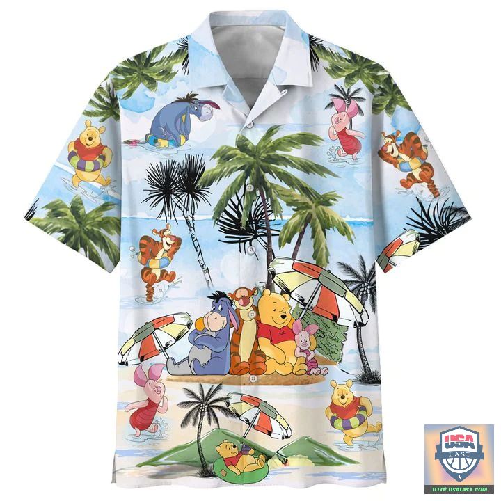 Winnie The Pooh Summer Vacation Hawaiian Shirt