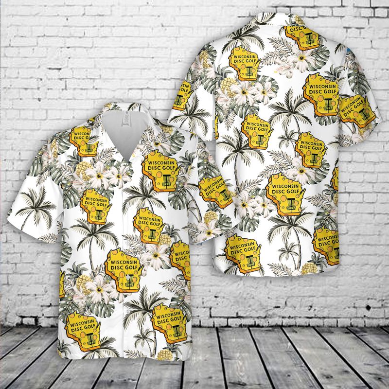 Wisconsin State Coconut Hawaiian Shirt