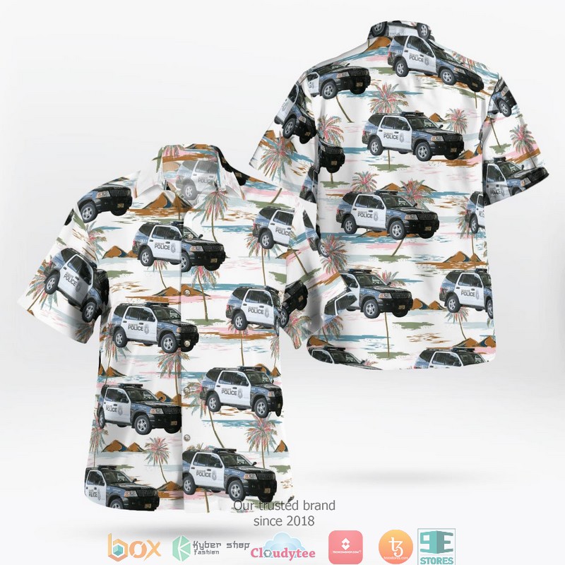 Wisconsin Milwaukee Police Ford Explorer Hawaiian Shirt