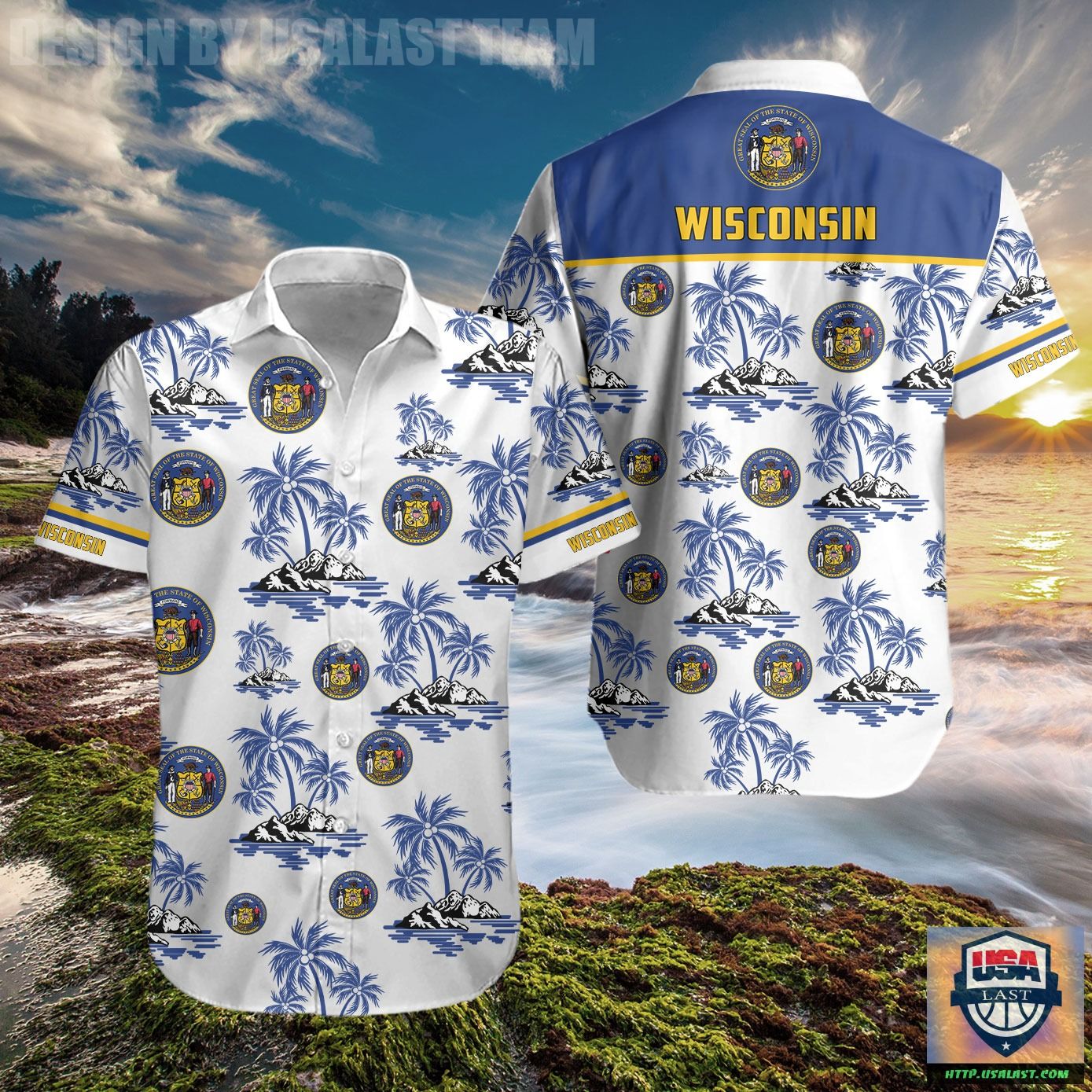 Wisconsin Disc Golf Hawaiian Shirt