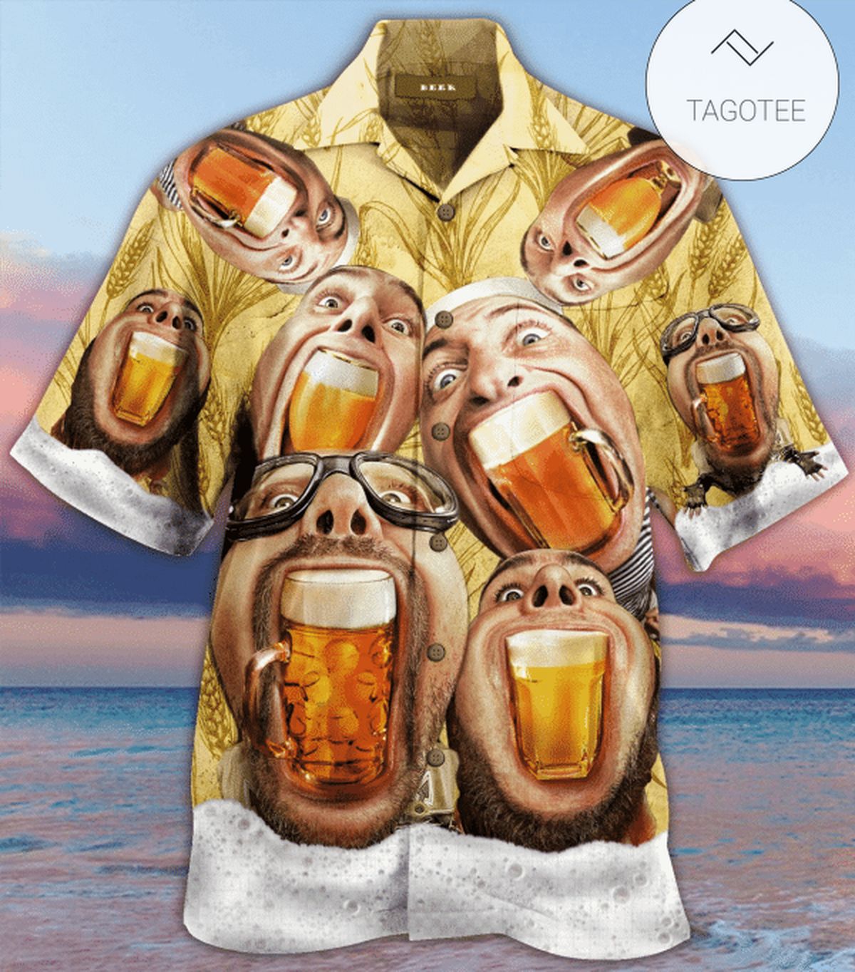 Wish You Were Beer Hawaiian Aloha Shirts Hl