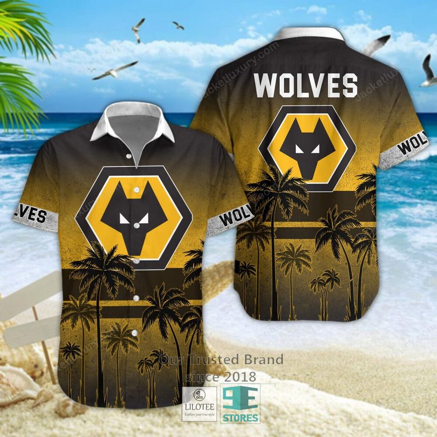 Wolverhampton Wanderers F.C Coconut Hawaiian Shirt, Short