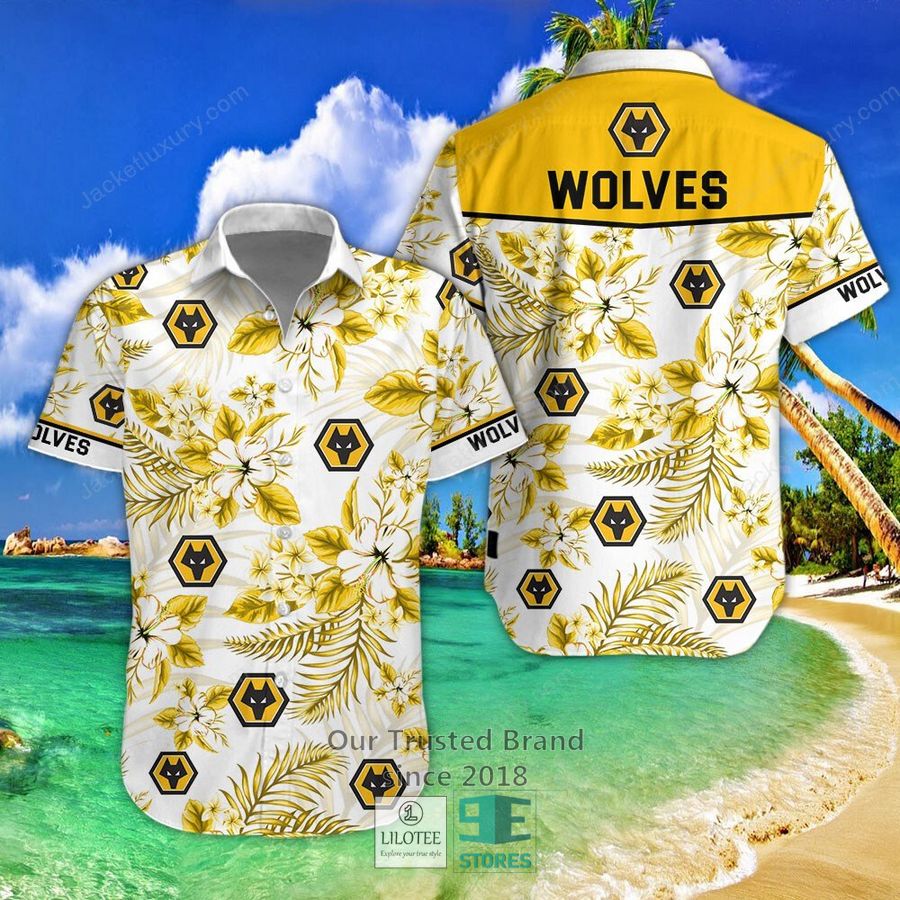 Wolverhampton Wanderers F.C Coconut Hawaiian Shirt, Short