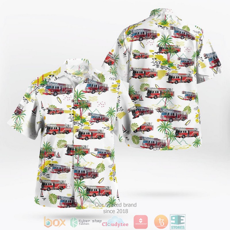 Wood Dale Illinois Wood Dale Fire Protection District Hawaiian Shirt