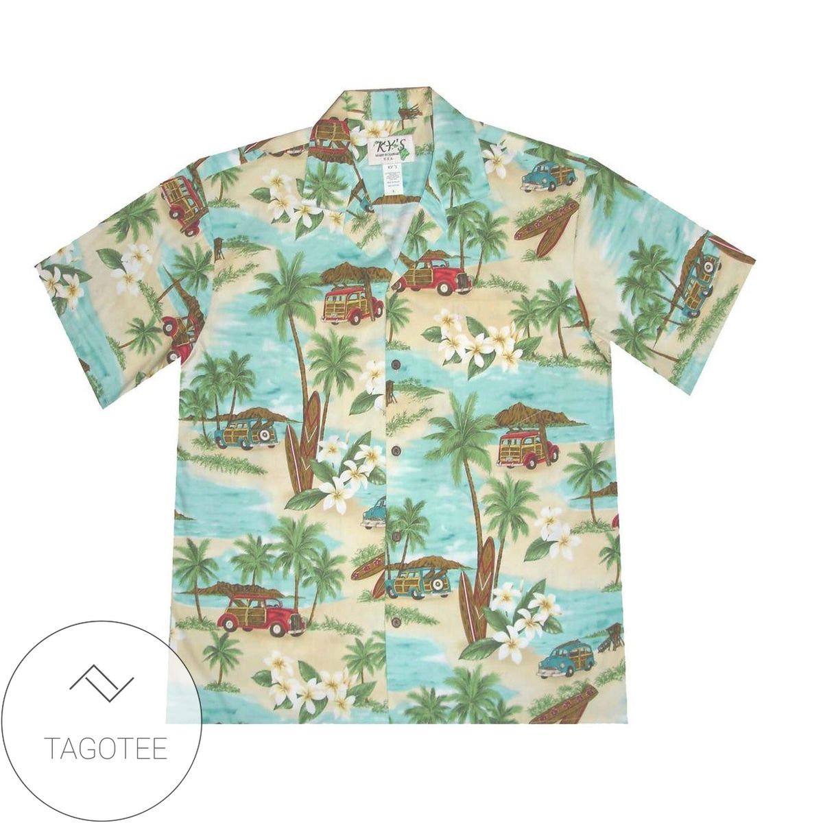 Woodford Reserve Palm Hawaiian Shirt