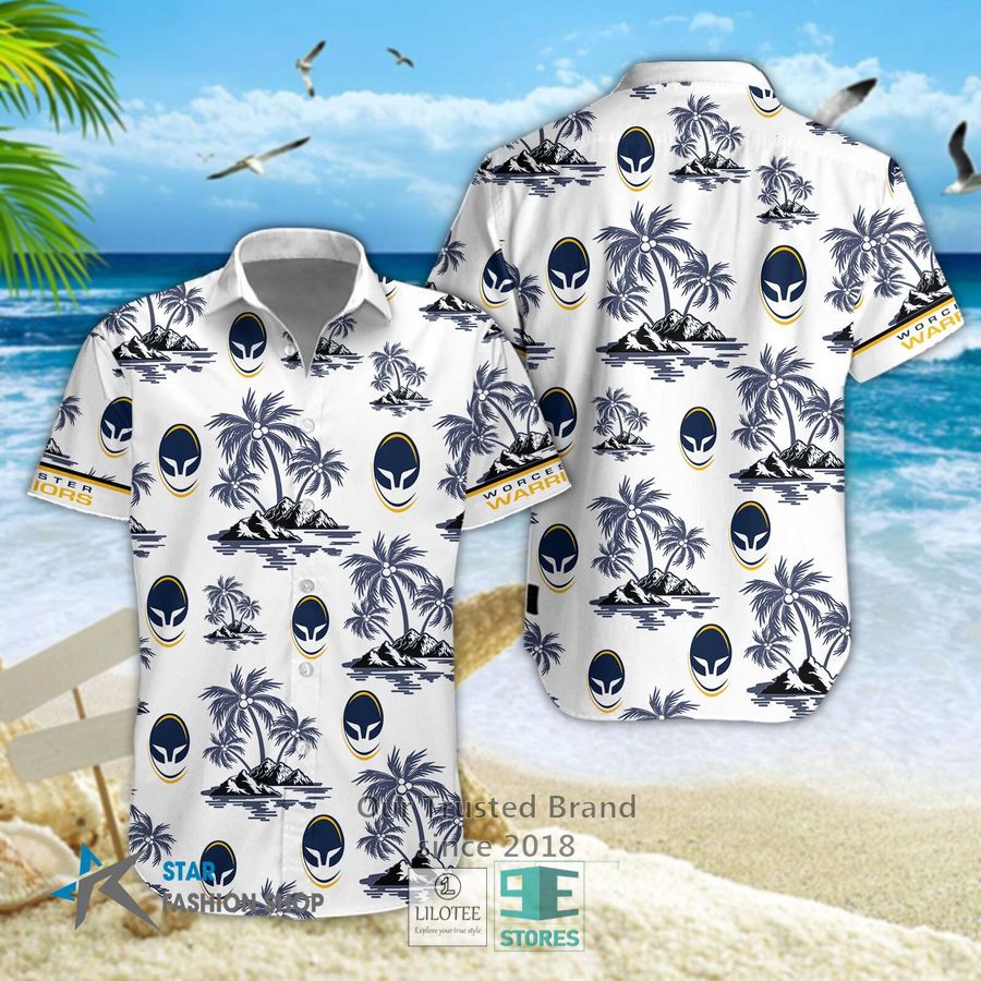 Worcester Warriors Hawaiian Shirt, Short