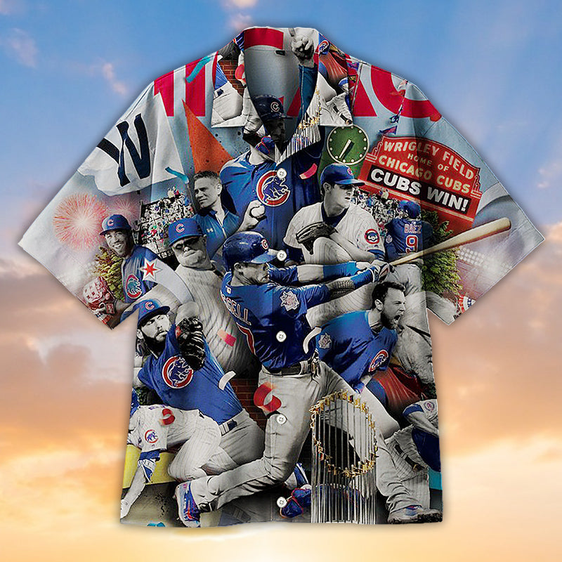 Wrigley Field Home Of Chicago Cubs Hawaiian Shirt