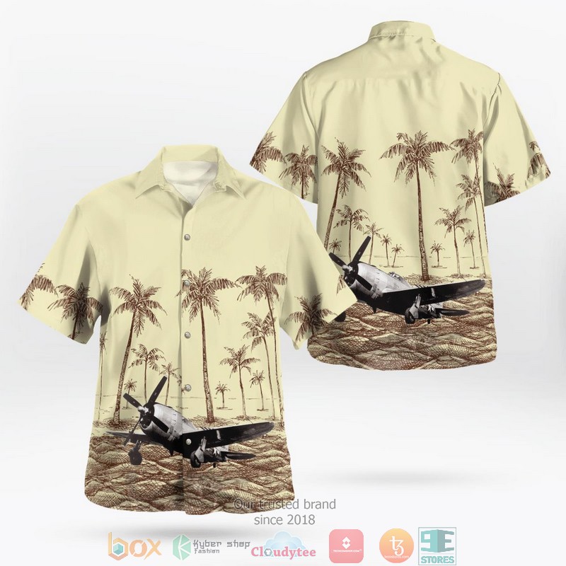 WWII North American P-51 Mustang Military Aircraft Summer Beach Hawaiian Shirt