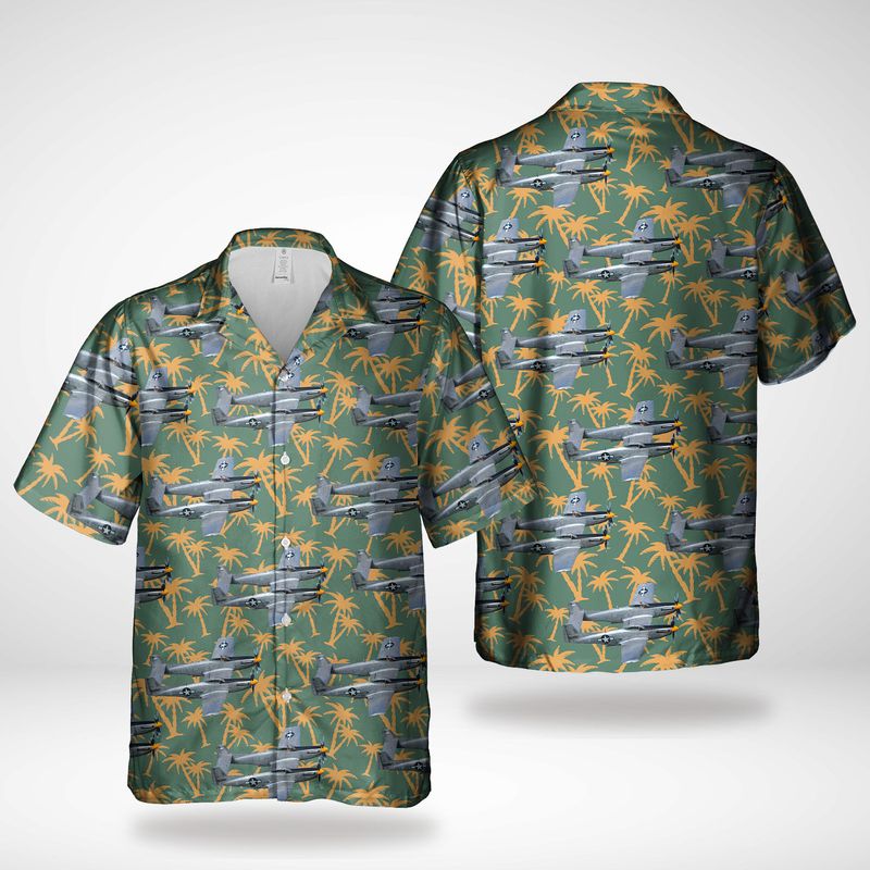 WWII Planes Curtiss P-40 Warhawk Fighter Hawaiian Shirt