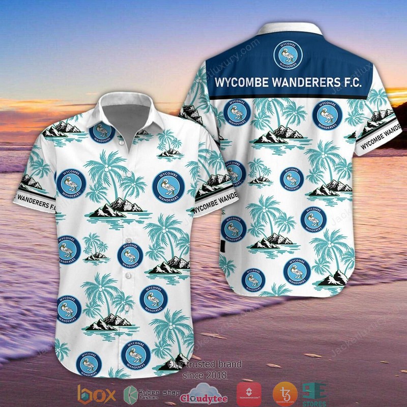 Wycombe Wanderers Hawaiian Shirt, Beach Short