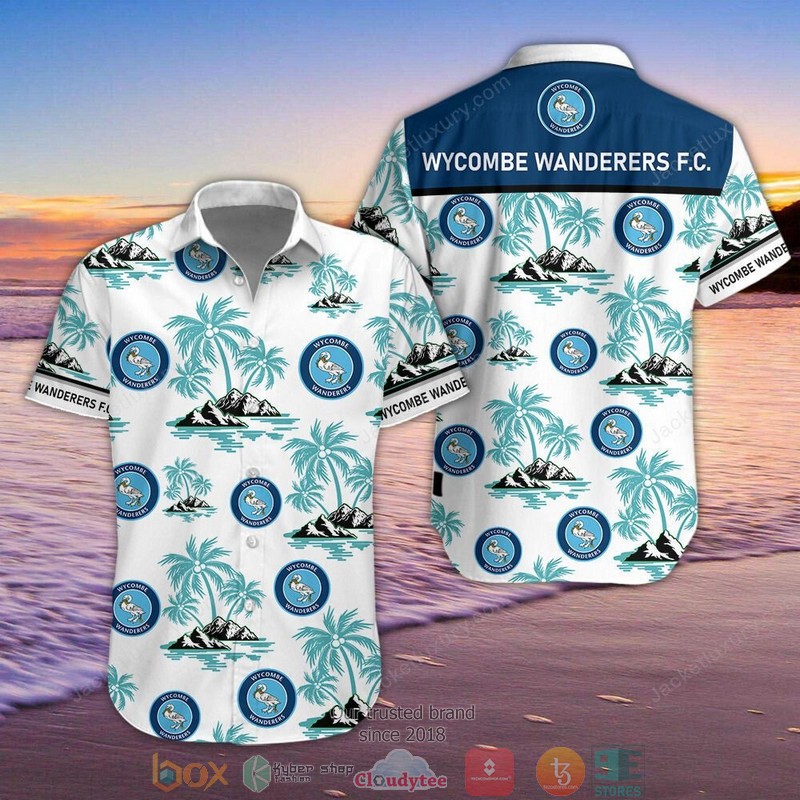 Wycombe Wanderers Hawaiian Shirt, Beach Short