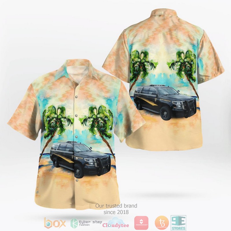 Wyoming Highway Patrol Hawaiian shirt