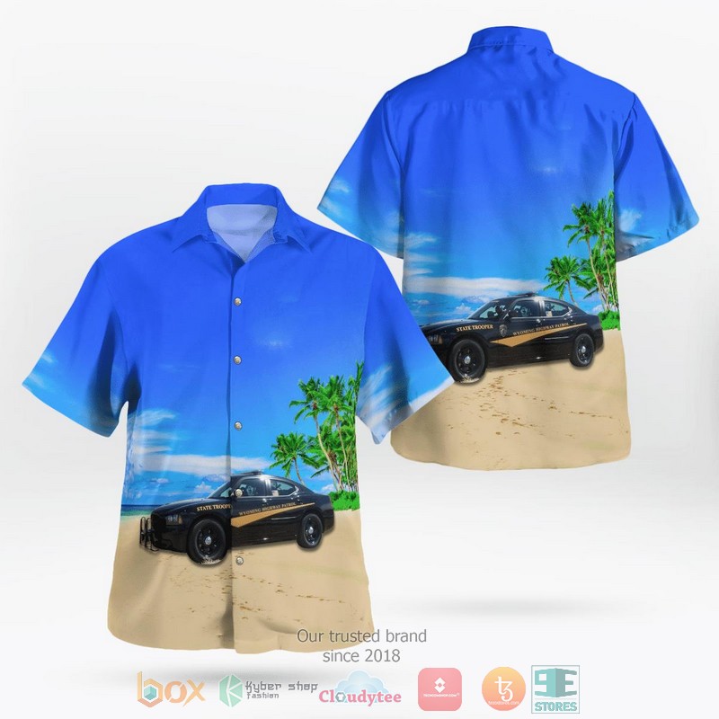 Wyoming Highway Patrol Fleet Hawaiian Shirt