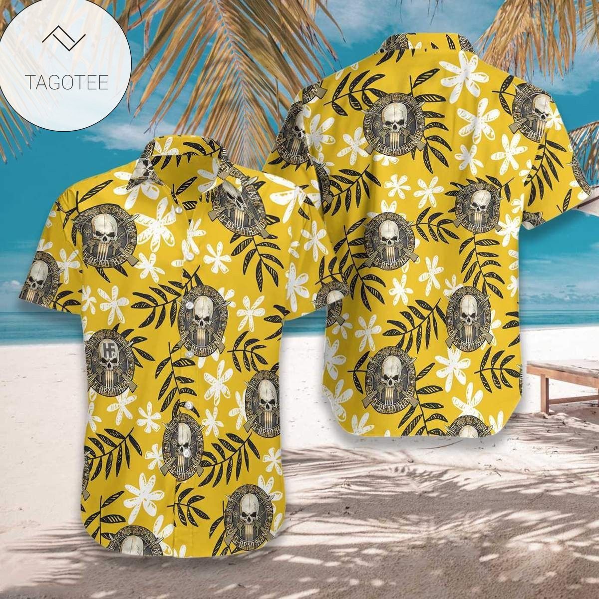 Yellow Parrots Hibiscus Tropical Hawaiian Shirts