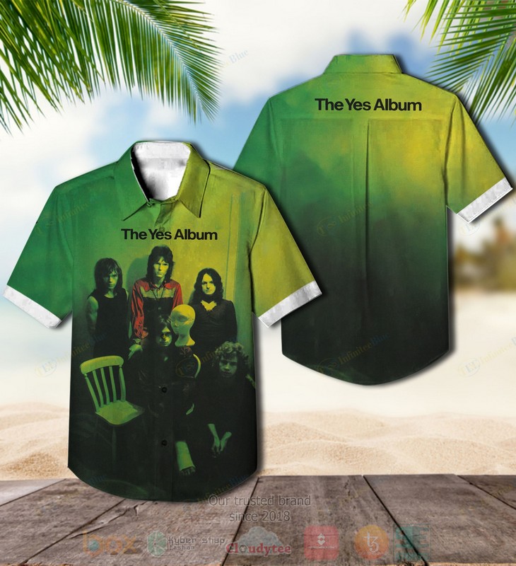 Yes band The Yes Album green pink Hawaiian Shirt