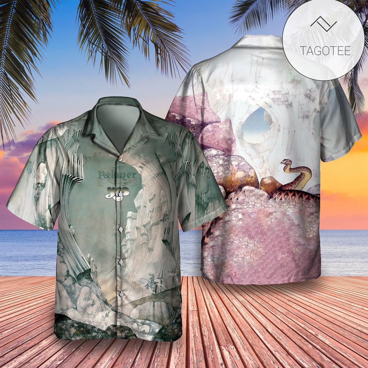 Yes Going For The One Album Cover Hawaiian Shirt