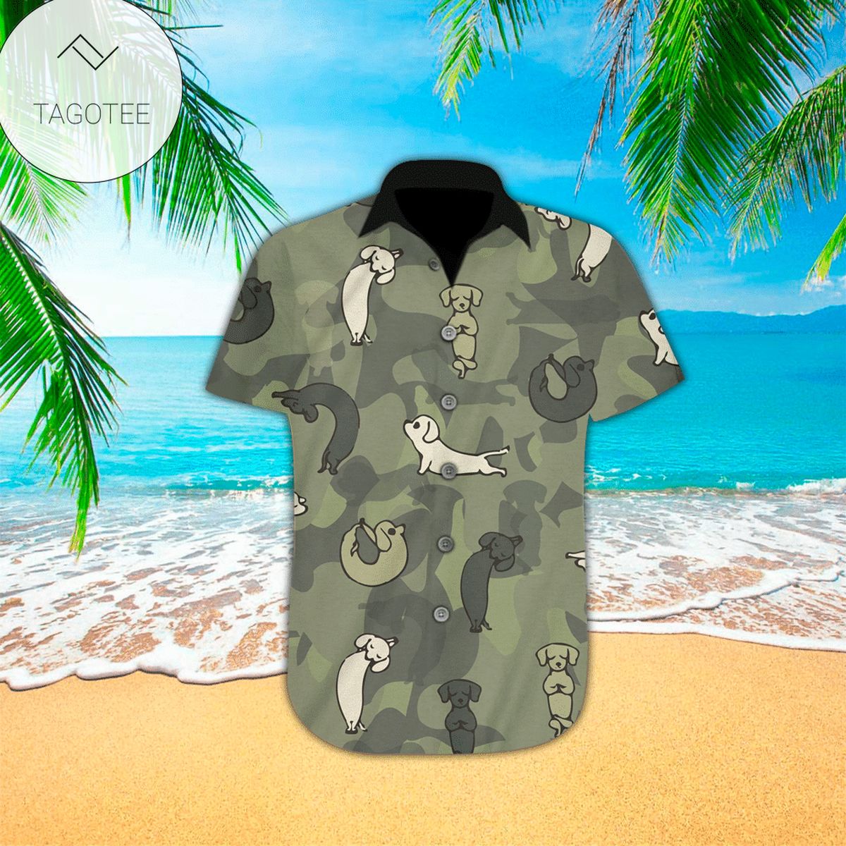 Yoga Flamingo Hawaii Shirt Hibiscus Yoga Flamingo Hawaiian Shirt