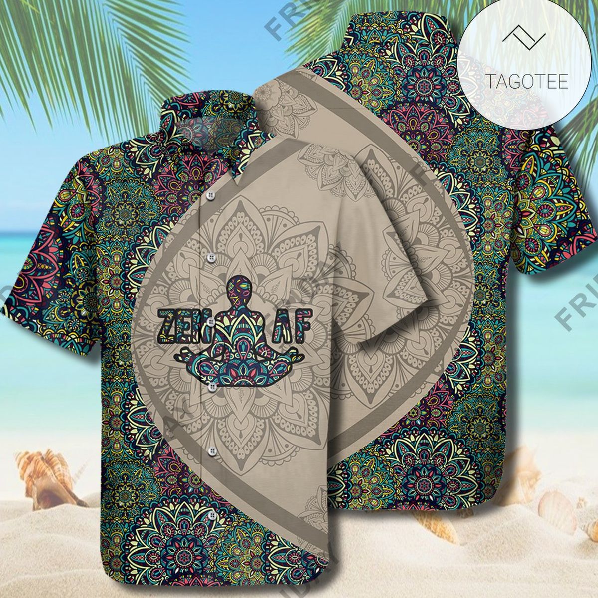 Yoga Lover Tropical Polyester Hawaiian Shirt