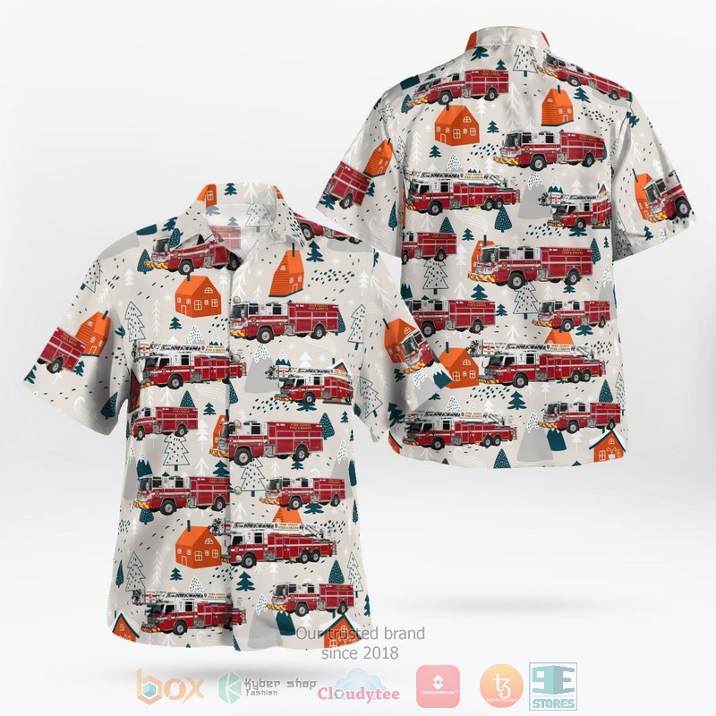 York Region EMS Ontario Canada Fleet Hawaiian Shirt