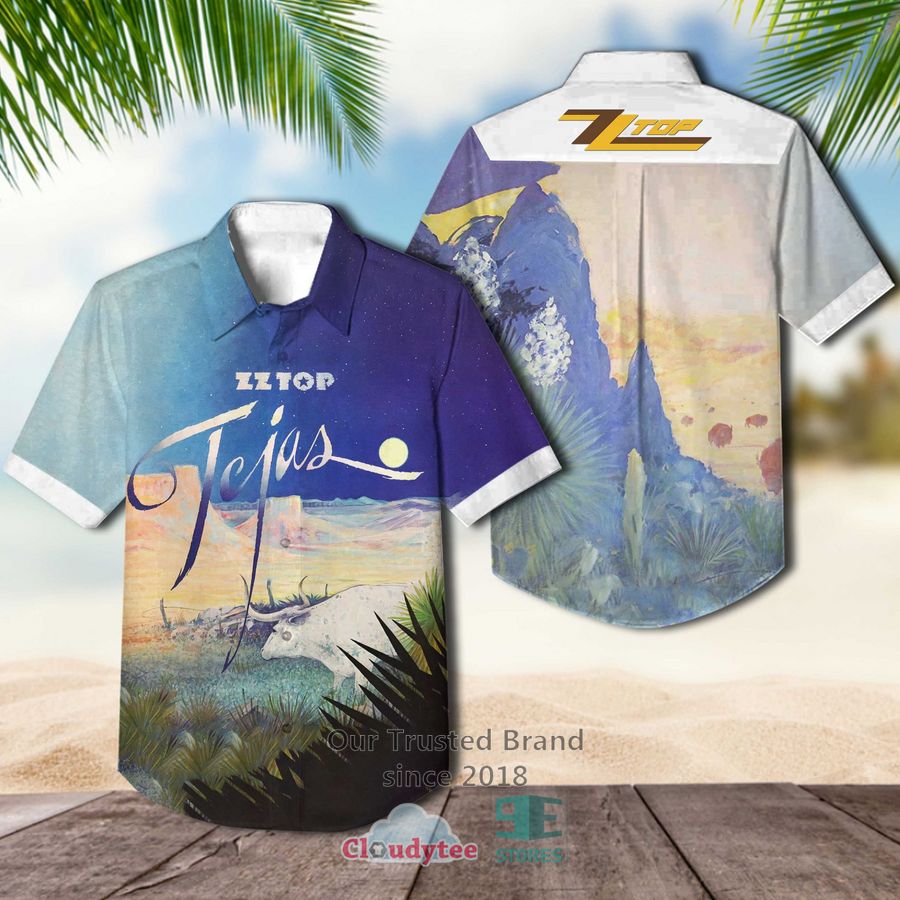 ZZ Top Band Hawaiian Shirt, Shorts