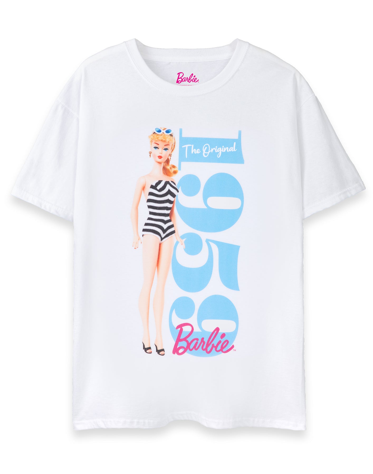 barbie the original womens white short sleeved t shirt 9830 zyqbj