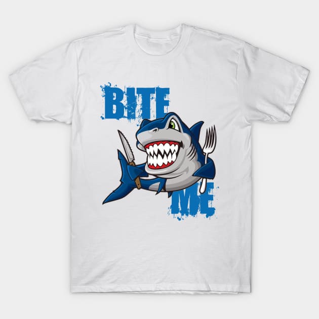 bite me shark t shirt 6244 lwien