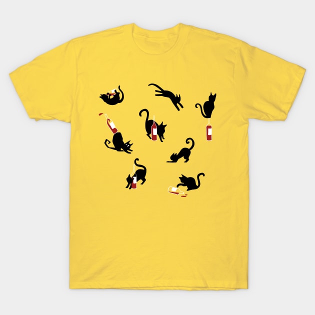cats and wine t shirt 5433 eok19