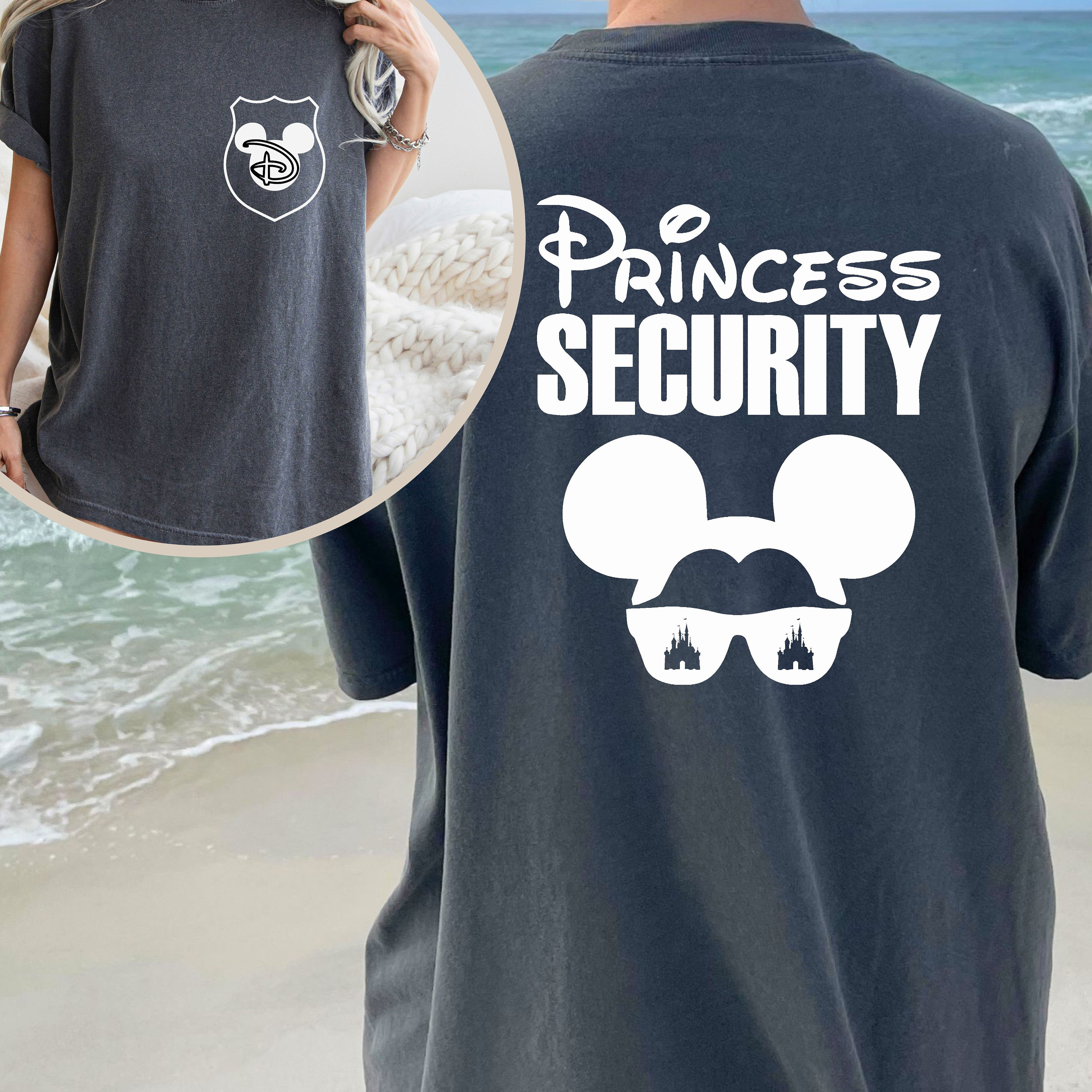 dad princess security shirt back and front shirt disney princess t shirt security shirt vacation matching disney world 9282