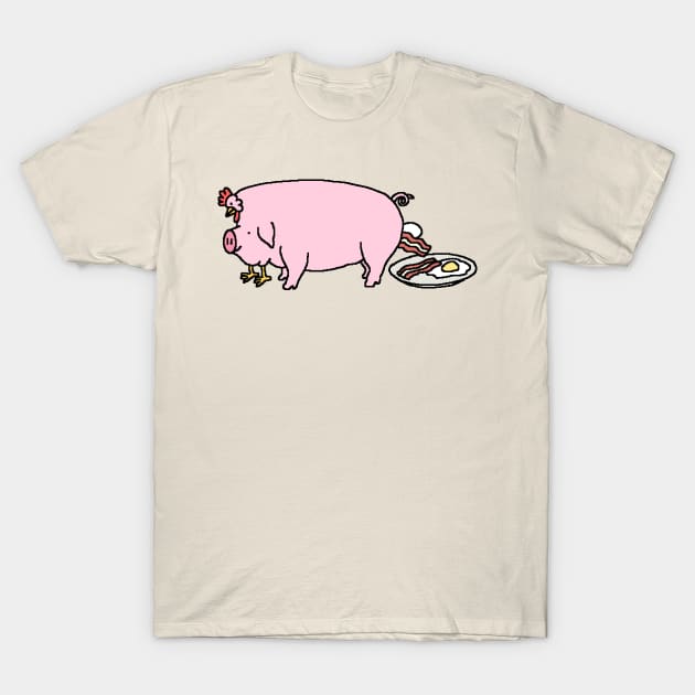 eggs and bacon t shirt 5087 gytdf