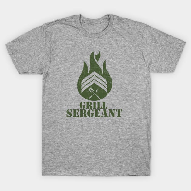 grill sergeant (green) t shirt 3883 msupj