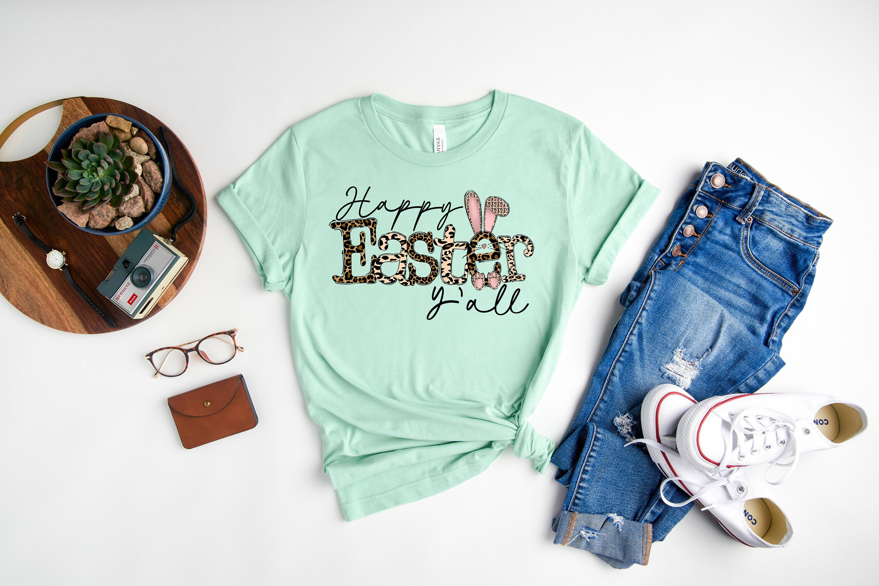 happy easter yall shirt easter shirt leopard and bunny shirt 5465 9drpt