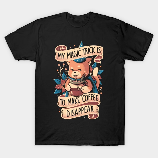 magic trick cat cute coffee cat gift t shirt 3264 cg4ee