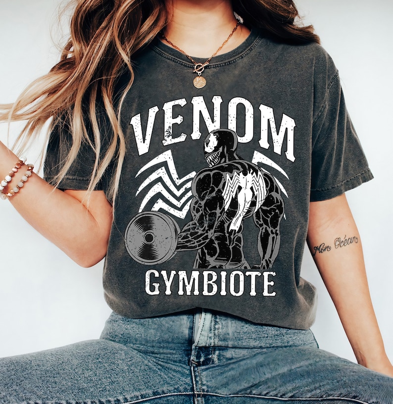 marvel venom gymbiote workout cool shirt disneyland family matching shirt marvel comic shirt wdw epcot theme park shirt 5002
