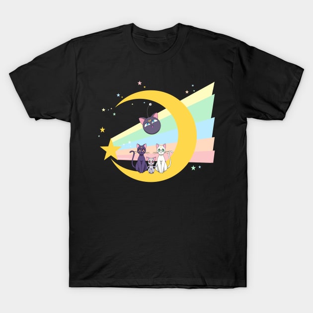 moon kitty cats t shirt anime t shirt 8253 0yk9z