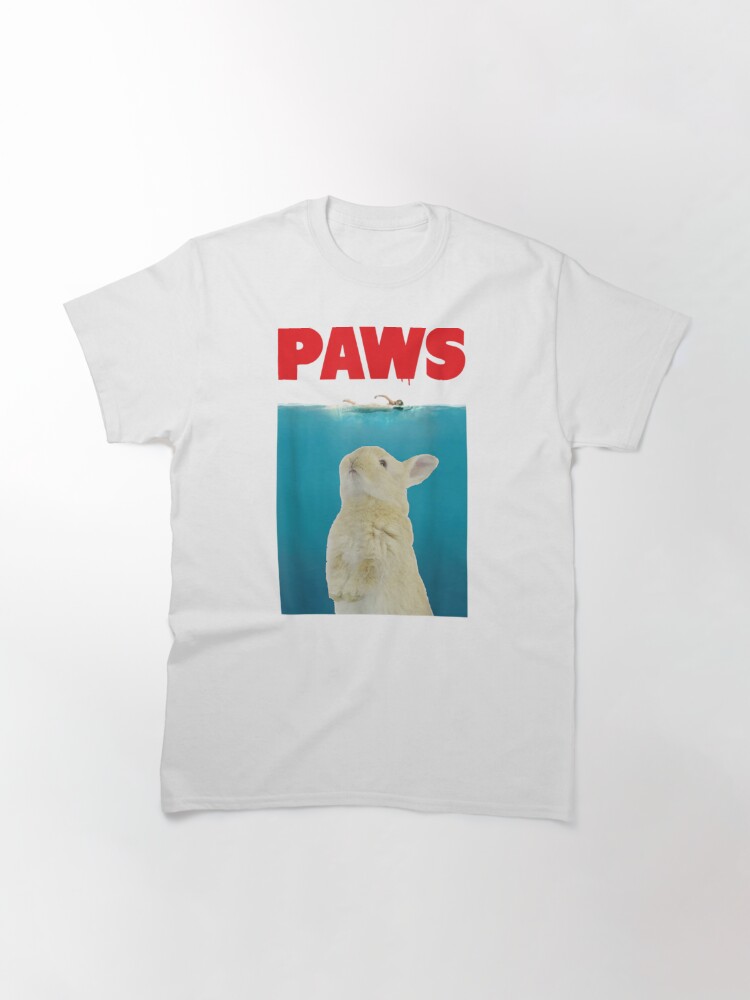 paws bunny funny parody rabbit lover classic t shirt 7271 k2sqe