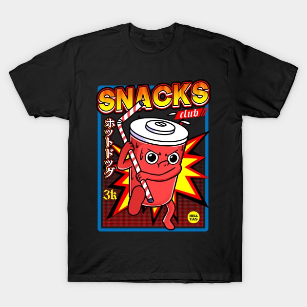 snacks club soda t shirt 4622 7qcuv