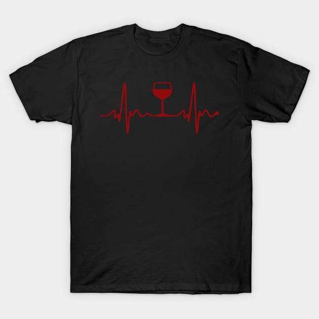 wine lover ekg heartbeat heart healthy red wine t shirt 5834 4lqhk