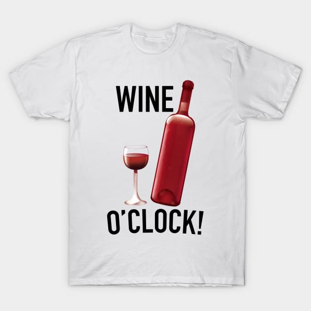 wine oclock! t shirt 5445 phd8b
