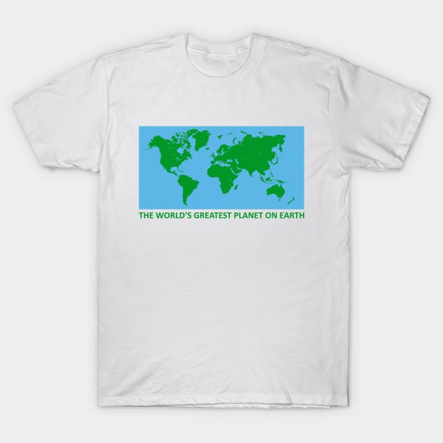 worlds greatest planet on earth t shirt 9481